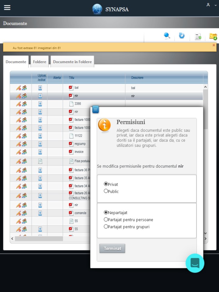 Synapsa Managementul Documentelor